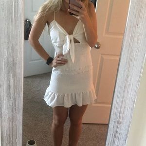 Red dress boutique white bodycon dress